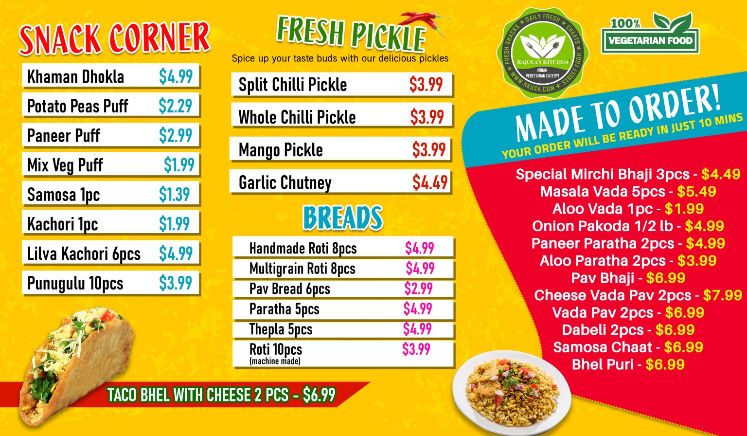 Schaumburg / Hoffman Estates Rajula's Kitchen